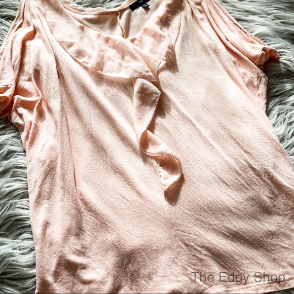 Gap | Chiffon Ruffle Front V-Neck Tank Top Blouse - Picture 2 of 7